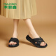 
Mulinsen comfortable sandals for women in summer wear women's shoes slippers for women fashion slippers for women beach slippers for women black 38