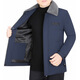 Meister Polo offizieller verdickter Pelzkragen Herrenjacke für Winter Neue Gänse Down Jacke mittleren Alters und älterer Vater Winter warme Jacke D6210 Schwarz XL