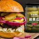 Lasicilia Cuisimber aigre importé 680g / bouteille Coimber aigre russe croustillant Sandwich Sandwich Barger Barbecue Vie