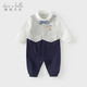 David Bella Neugeborenen Onesie Springanzug Junge Baby Harp Kleidung Baby Gentleman Kriechanzug