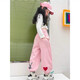 Girls' pants autumn and winter sports rabbit 2025 new children's plush girls' trousers large children's tying feet trousers autumn NN-A983 [Apricot color] spring and autumn style 150cm
