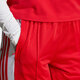 阿迪达斯 （adidas）三叶草长裤女裤 春季新款侧排扣裤健身运动透气直筒休闲阔腿裤 IR9793红色 XS