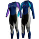 BLUE DIVE wetsuit for men and women 2mm thickened and warm female conjoined jellyfish cold-proof wet winter couple free snorkeling swimming rose red S