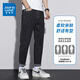 Jeans Herren neuer Frühlings- und Herbst Elastic Slim Straight Herrenhose koreanische Stil Trendy Trendy vielseitige Gelegenheitshose für Männer 6621 Schwarz 30 Taillenumfang zwei Füße drei