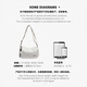 CALWAN KEODH crossbody bag women's bag 2025 new spring and summer commuting pillow shoulder bag casual canvas bag travel sports bag [white] niche high appearance simple large capacity practical and heart-warming girl girlfriend