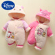 DISNEY newborn baby clothes in autumn and winter thickened style plus velvet clamped cotton newborn baby onesie clothing Ha-shirt outing clothing Class A 3 TY9738 red fortune snake Children's Day gift 73cm