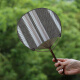 [9755 People Recolect] Fan de ronda Fan Fan Bamboo Summer Cotton Linen Cloth Classical Palm Fan China Handmade Palace Buddhist como Destino [Color aleatorio]
