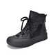 Woodpecker Martin Boots Women's Summer New Retro Leather Thin Breathable Thick Sole Casual Sandal Boots Women's Brown 35