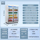 SULIAT (suiling) Cabinet d'affichage de congélateur commercial Armoire de rangement fraîche réfrigéré vertical Fleurs de circulation refroidie à air Fruit Réfrigérateur Supermarché Standier de grande capacité Bière de porte en verre Bière Double porte Double Circulation INTÉRIEURE LED intégrée] 682 litres 丨 1,08 mètres de long