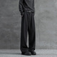 
SWAMP AREA three-book pendant trousers men's spring and summer thin straight-leg pants high-end casual suit pants KS22 black L