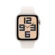 Apple/苹果 Watch SE 智能手表GPS+蜂窝款44毫米星光色铝金属表壳星光色运动型表带S/M MXJ13CH/B