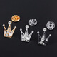 Kamalan (Kamalun) Crown Suit Brooch Men Men de poing d'usure formelle Collier Collier Bouton Collier Badge haut de gamme Accessoires