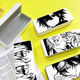 Glasses box high-value animation animation black men and women face-covering glasses box custom peripheral student storage box simple glasses box z3899 white