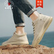 Califbull Spring and Summer Men's Shoes Fashion Chaussures décontractées Boots Men's High Top Boots Martin Boots Anti-Slip Wear-Resistant Protection de travail Versons de travail Men 983 Couleur de sable 43