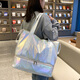 Bolsa de viaje de corta distancia Xingxi Hembra Haz Mano aplaza un tamaño diferente de la bolsa de ejercicios livianas pequeños equipaje para la bolsa de viajes de producción Bolsa de mochila Pearlescent White [expandible, papel de zapato]