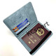Xianxiyi Voyage Passeport Protection Clif Clip Sac de rangement Antift Brush Portefeuille multifonction portable Sac portable Bleu [RFID Antift Brush] Sac de passeport multifonction