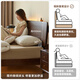 Lit d'origine en bois massif moderne moderne petit appartement nocturne clair chêne grand lit chambre à coucher de lit à double lit Style de rondins l701d corps bas - couleur noyer noir 1,2 lit + matelas 20 cm grand lit