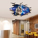 Jingeyu Cosmic Starry Sky Ceiling Sticker Planet Universe Space 3D Three-dimensional Wall Sticker Living Room Ceiling Wall Bedroom Creation Moon Night Starry Sky 9227 Big