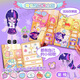 Shuoba Xiaoma Baoli Ruhiges Buch Magnetic Magic Academy Taschenspielzeug Neues Mädchen Aufkleber Kinderspielzeug Luxus und niedliche Biqi Landschaftsbautasche Tasche
