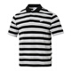 Nike (Nike) Camiseta Sitio web oficial de los hombres Summer Summer Nuevo solapa informal Camisa de algodón transpirable Sportswear FN3897-010/algodón/franja en blanco y negro (165/84a)