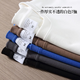 Pure white 500g heavyweight T-shirt pure cotton thickened threaded neckline long sleeves oversize trendy brand three-needle half-sleeve White - ribbed long sleeves 500g heavyweight L recommended 125-140Jin Jin equals 0.5 kg