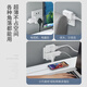 SANCABLECORD Home Folding Two-Pin USB Converter 180 Degree Rotate 2 Plug Multi-Function Expansion Plug Socket 10A Three-hole Model + 2 USB [White]