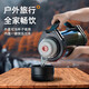 TIANXI Thermal Pot Cup Large Capacity Men's 316 Stainless Steel Insole Household Outdoor Thermos Bottle Portable Car Travel Kettle [Cost-performance Recommendation] Black + Strap Small Bowl 1L