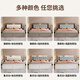 Yu Feiqi Nordic Solid Wood Bed Double Bed Modern Simple High Box Night Light Storage Charging Bed 9902# Bed + Latex Brown Pad [Comfortable Latex] 1.8*2.0m (High Box with Tail Draw)