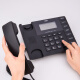 
Deli 13567 landline phone battery-free business office home landline office large screen wired telephone with alarm function white