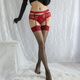 Ji Yafu's lingerie sexy long suspenders stockings all-in-one open file no need to take off black stockings new style black edge stockings one size fits all