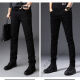 Classic CAR (Laoyeche) Jeans negros de alta gama de alta gama Hombres 2025 Summer delgados Pantos informales elásticos 1048 Pies azul claro Modelo 28 cintura 2 pies 1 1