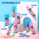 得力(deli)12色可洗水彩笔(粉)六角笔杆儿童画画彩色涂色颜色笔美术画材收纳筒6952女孩儿童礼物