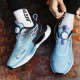 Nuevos zapatos deportivos de verano otoño e invernal de otoño e invierno botón para correr zapatillas ultra ligeras amortiguadores y zapatos transpirables hombres 9888 luces 42