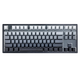 FLESPORTS MK870-Wired Single Mode Mechanical Keyboard Obsidian-White Blue Smoke Side Carved Keycap-Bauhinia Axle RGB Lighting Gaming Keyboard