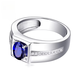 HEEKAIYI ring men's royal sapphire ring luxury jewelry Chinese Valentine's Day birthday gift for husband and girlfriend Royal sapphire ring (main stone about 1.13 carats/flawless selection)
