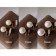 First encounter with pearl earrings without piercings Mosquito coil disc for women, light luxury, high-end, simple earrings, retro earrings, pearl earrings without piercings 12mm