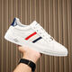 
Medusa genuine leather Medusa casual lace-up high-end board shoes low top business high-end sports versatile breathable and odor-proof shoes M9922 white and green 42 42