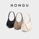 Honggu bag women's new first-layer cowhide handbag fashionable temperament high-end one-shoulder cross-body New Year gift elephant gray