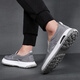 Tykt Brand Canvas Shoes's Men's Summer New Summer Breathable Sombe Sole Lazy Casual Shoes Gray 40