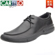 卡帝乐鳄鱼（CARTELO）新款头层牛皮皮鞋男真皮系带百搭商务休闲厚底男男鞋软皮爸爸鞋子 黑色(3892) 41
