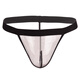 Ye Zimei men's sexy underwear ultra-thin fully transparent mesh men's low-waist sexy thong men's T-pants 4068 black one size