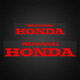 REACHNOW is suitable for Honda Xindazhou HONDAsundiro motorcycle fuel tank logo reflective sticker modified motorcycle decal wuyang storm black 8cmx1.6cm