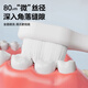 licheers儿童牙刷1-2-3岁宝宝超细软毛牙刷婴幼儿乳牙刷 圆形+波浪形