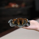 Wanhuyuan purple sand tea pet ornaments tea play color changing crab tea set accessories can raise Kung Fu tea set handmade purple sand creative hairy crab tea tray tea table decorations tea ceremony tea tasting utensils color changing crab