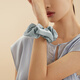 Jinsanta Silk Hairband Sweet Hair Tie Hairband Large Light Mist Blue 1 pc