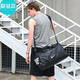Gym training swimming bag sports bag women's large capacity wet and dry separation handbag one-shoulder crossbody bag travel bag large black [dry wet and shoe position]