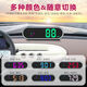New HUD head-up display, colorful electronic dog safety warning device, time, speed, Beidou GPS, standard model, monochrome