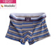 Modal Herren High-End-Unterwäsche-Herren-Pure-Baumwoll-Boxer-Boxer-Shorts Boy Striped Bottoms Personalisierte Modesporthosen 6195 Graublau blau blau grau 3 l Gewicht 100-120 Jin [Jin gleich 0,5 kg]