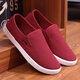 Changxiang Huili alter Peking -Stoffschuhe Herrenschuhe atmungsaktive Leinwandschuhe Herren lässige Schuhe weiche Sohle Arbeitsschuhe ein Fuß faule Schuhe c061 schwarz 40