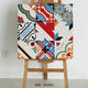 Bohemian Thangka Tile Balcony Brick 600x600 Milk Tea Mope Shop Parquet Tiles Индийский этнический стиль ZF9902 (обратитесь к обслуживанию клиентов, прежде чем разместить заказ)